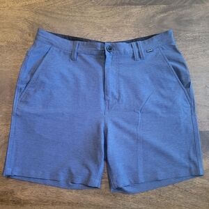 Hurley Men's Slate Blue Flat Front Shorts